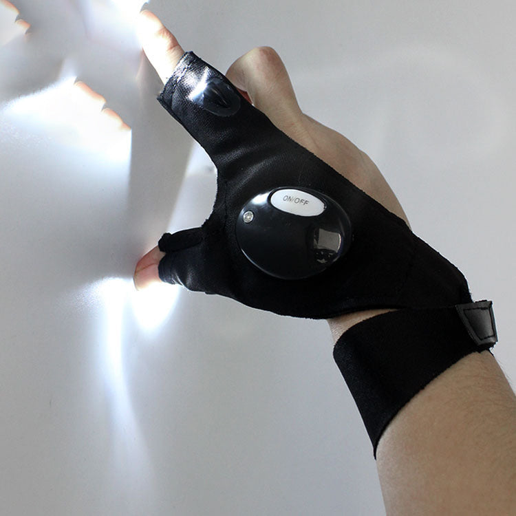 Mănuși impermeabile cu lanternă LED hands-free