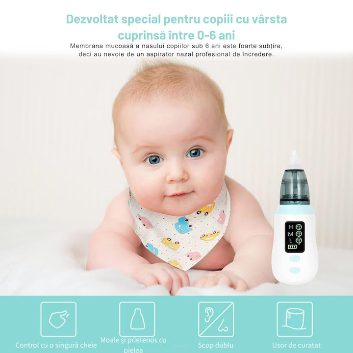 Aspirator nazal și urechi pentru bebeluși și copii