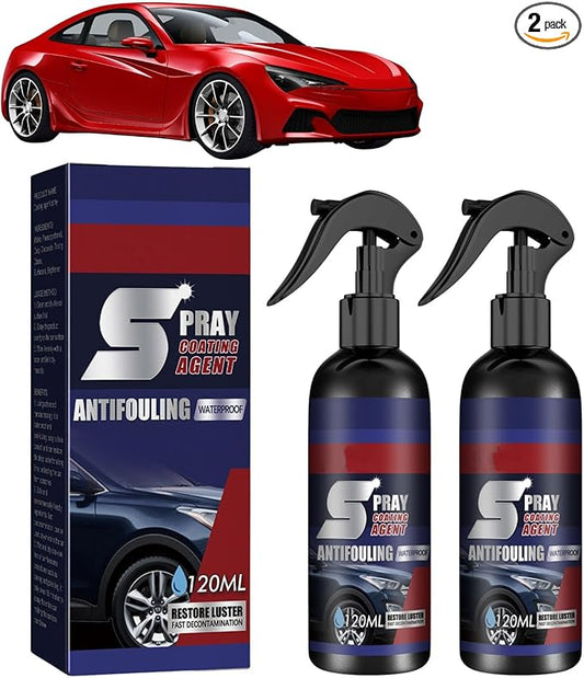 3 în 1 Spray de Acoperire Rapida, 3 in 1 cu Protectie Inalta: Curata, Lustruieste, Repară, 120ml