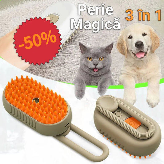 Perie cu abur pentru animalele de companie 🐶