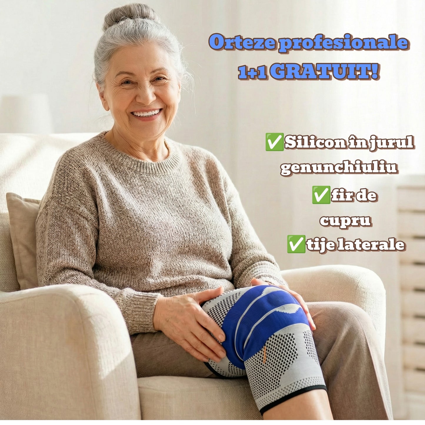 Orteza genunchi profesionala 1+1