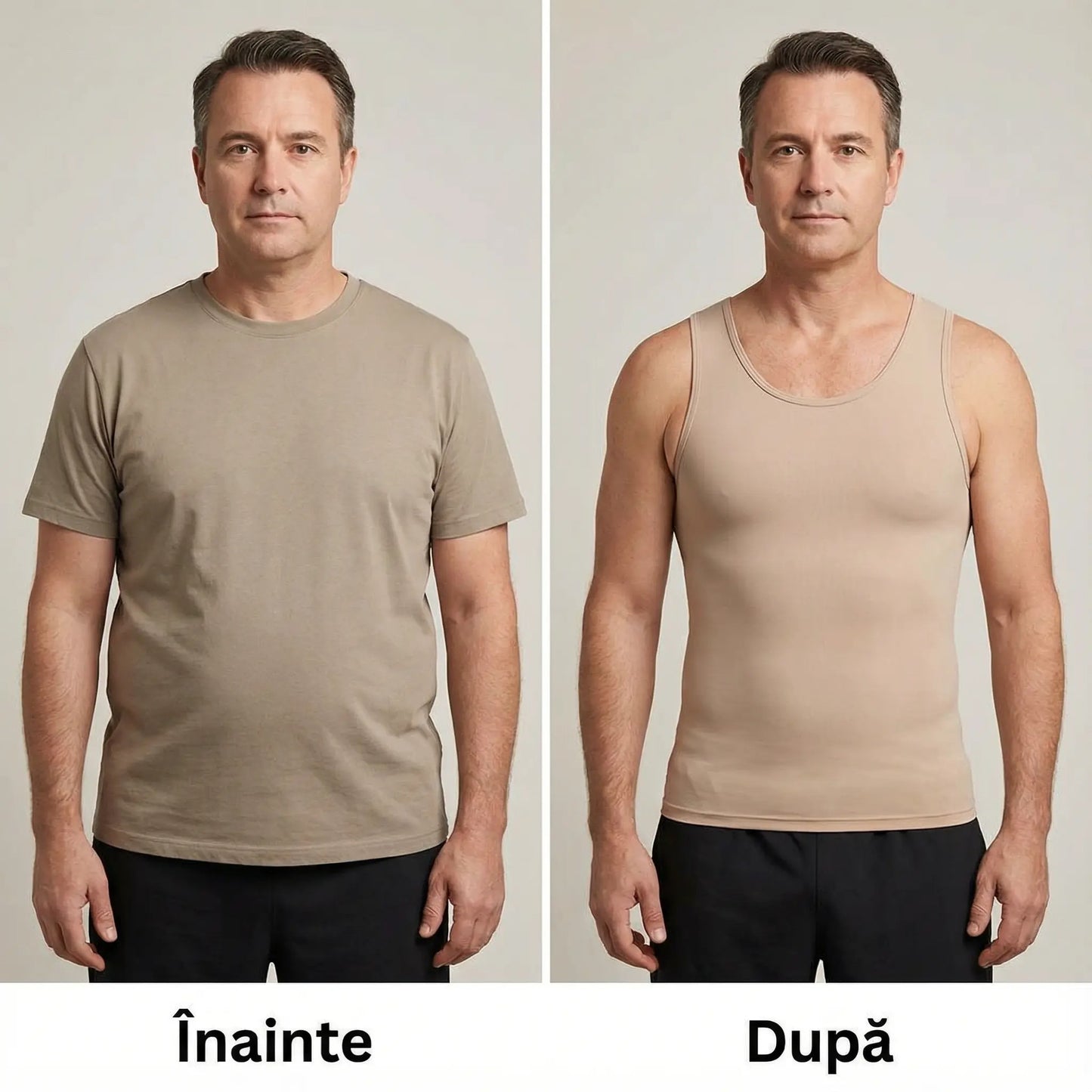 Maiou Modelator de Slăbit pentru Bărbați Slim Fit