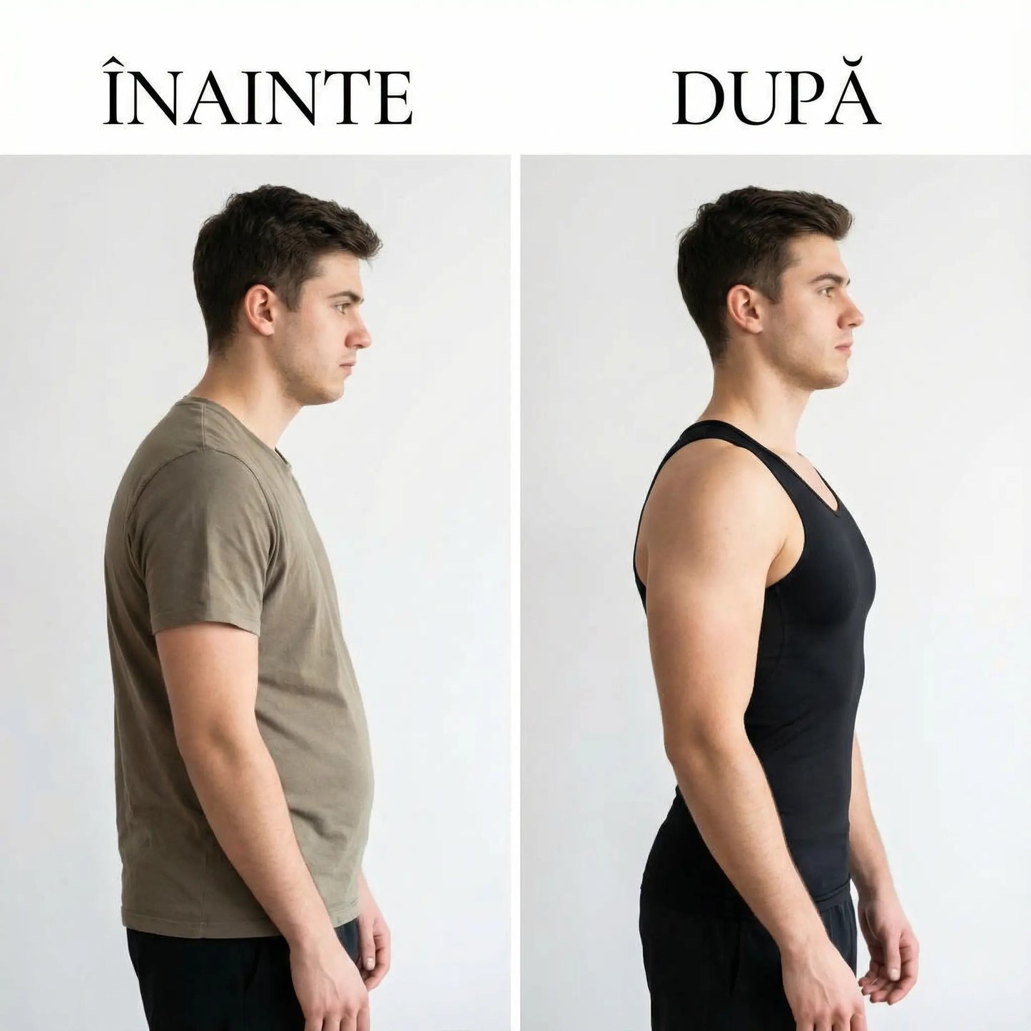 Maiou Modelator de Slăbit pentru Bărbați Slim Fit