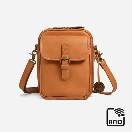 Geantă crossbody din piele *RFID ( siguranta suplimentară pentru carduri sau date personale )