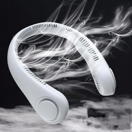 ❄️ Ventilator de aer condiționat pentru gât - Răcire personală ultra-silențioasă pentru vară